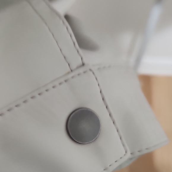 Faux Leather Cream Jacket - Picture 7 of 13